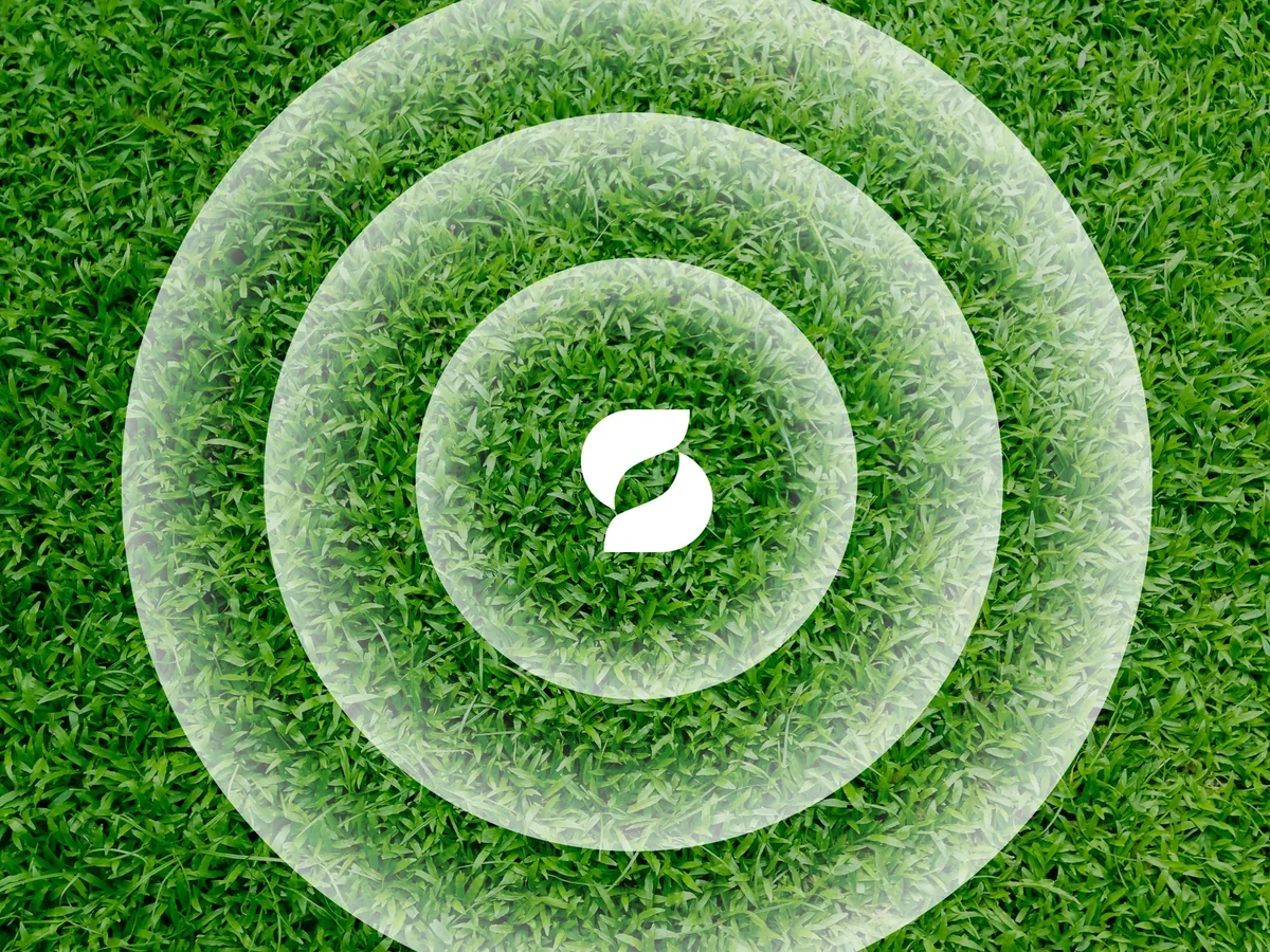 Hydrosight measurement coverage illustrated over grass